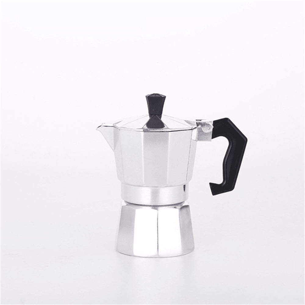 Moka Express Espresso Maker 1/2/3/6/9/12 Cup Aluminum Mocha Pot Ergonomic Handle Safety Relief Valve More Convenient to Drink Coffee