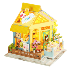 Iie Create K-061/K-062 Hand-Assembled Doll House Model Toys for Girlfriends and Children Decoration with Furniture and Dust Cover Indoor Toys