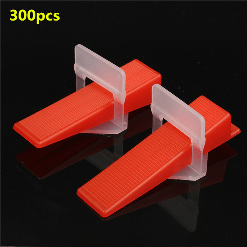 300Pcs Ceramic Tile Tiling Accessibility Spacer Clips/Wedges Plastic