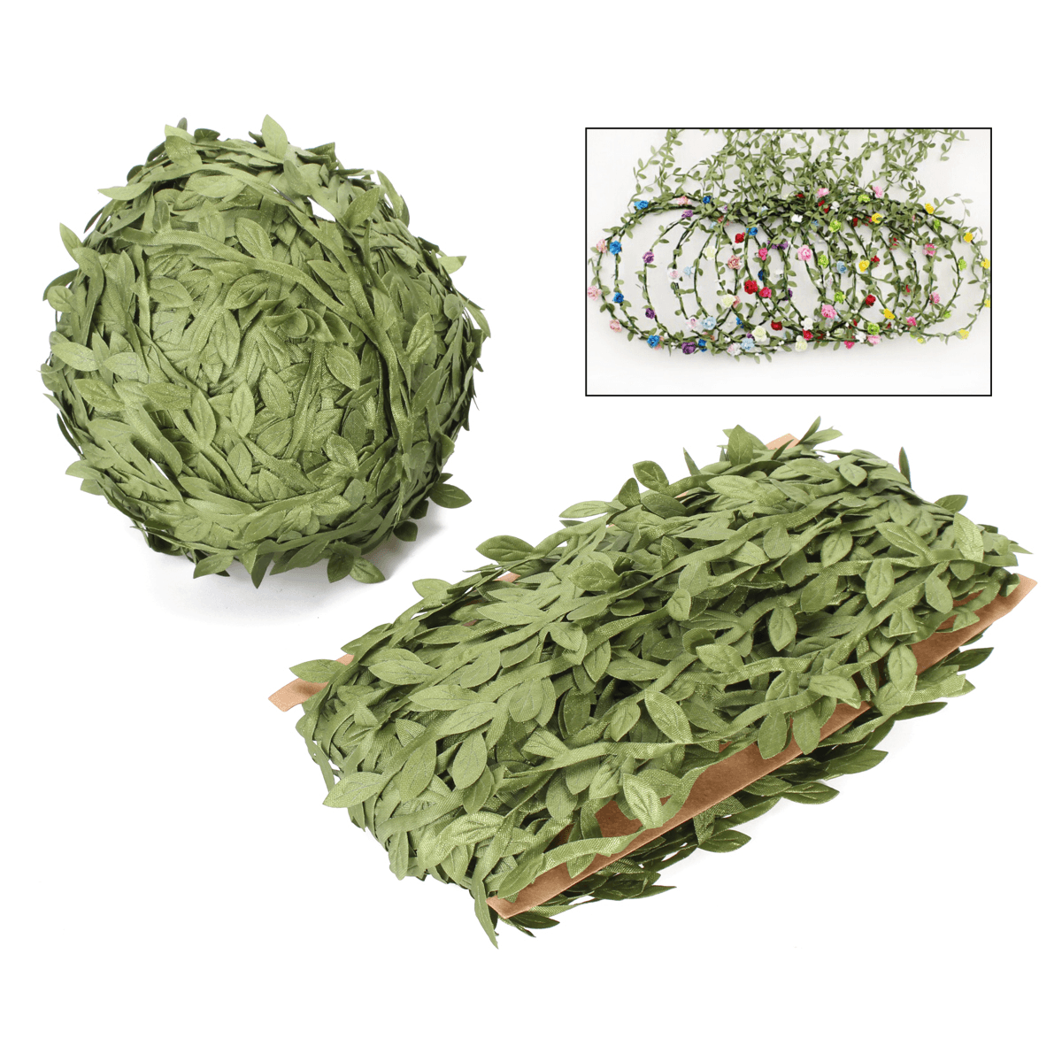 40-200M Artificial Green Ivy Vine Leaf Garland Rattan Foliage Home Wedding Decorations