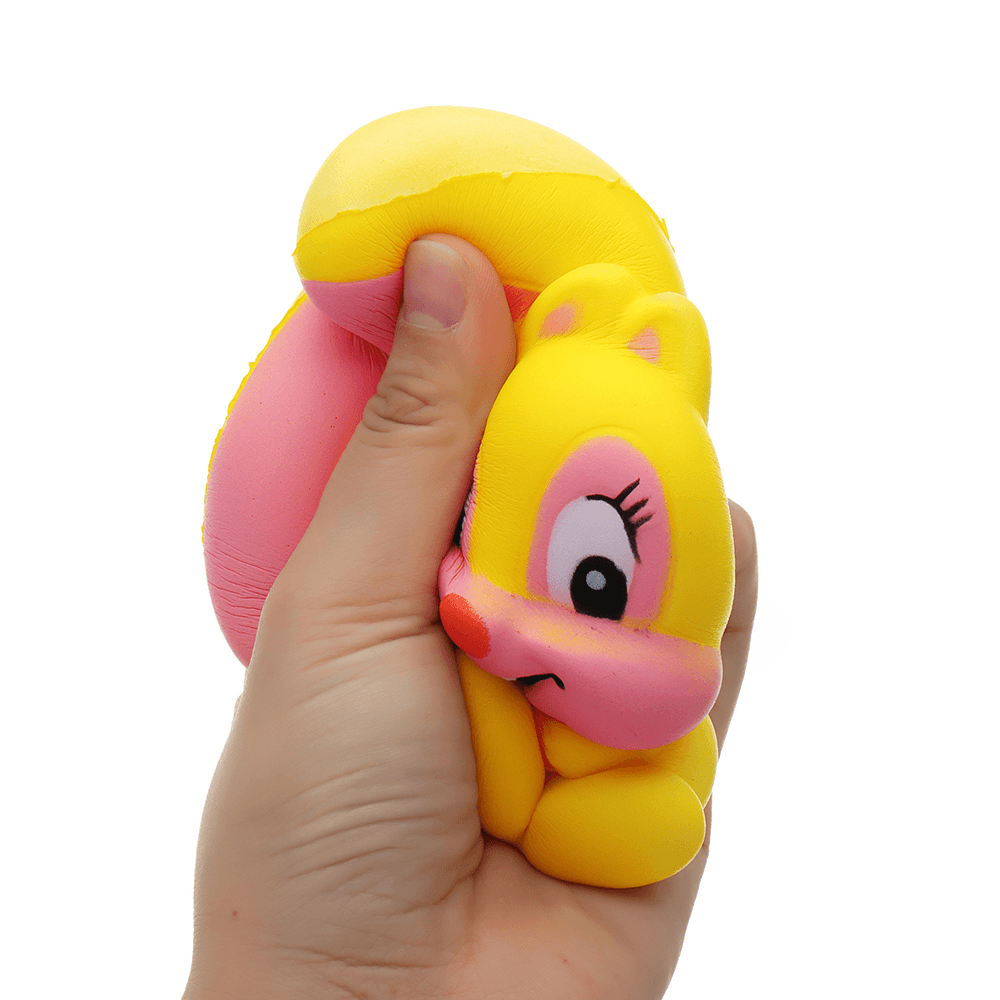 Squishy Eichhörnchen Kawaii Tier langsam steigendes Spielzeug 12 cm Cartoon Puppe Geschenkkollektion