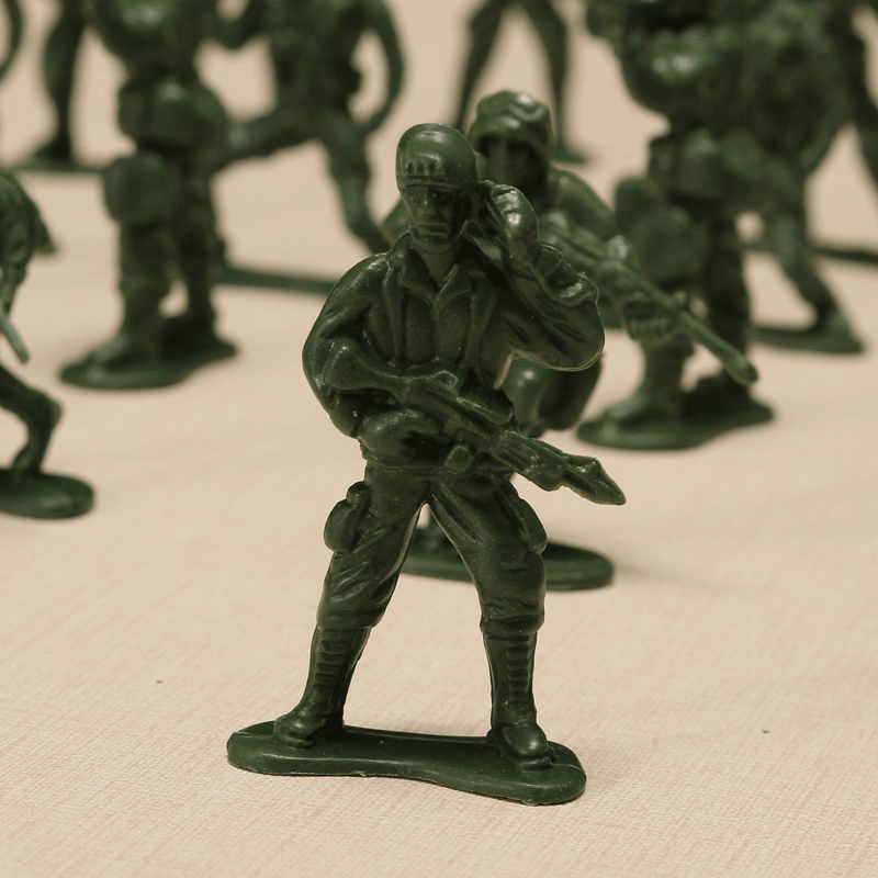 YC 998-3 100PCS 5Cm Soldier Army Troop Figure Battle War DIY Scene Model