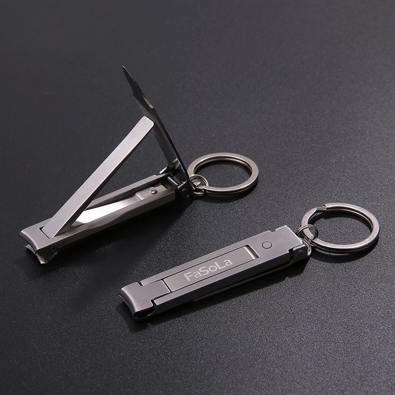 Fasola Folding Nail Clipper Scissors Household Portable Nail Clippers Stainless Steel Nail Clippers Toenails Nail Clipper