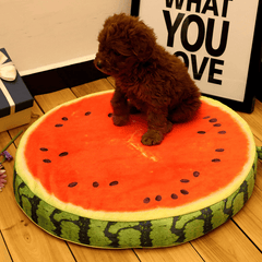 Yani HP-PK1 Pet Dog Simulación Fruit Mats Colorful Squishy Cotton Dog Beds Pet Kennels