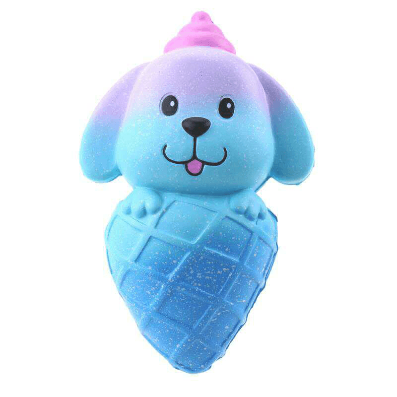 Vlampo Squishy Dog Puppy Ice Cream 16Cm Jumbo Licensed Slow Rising with Packaging Collection Gift Soft Toy