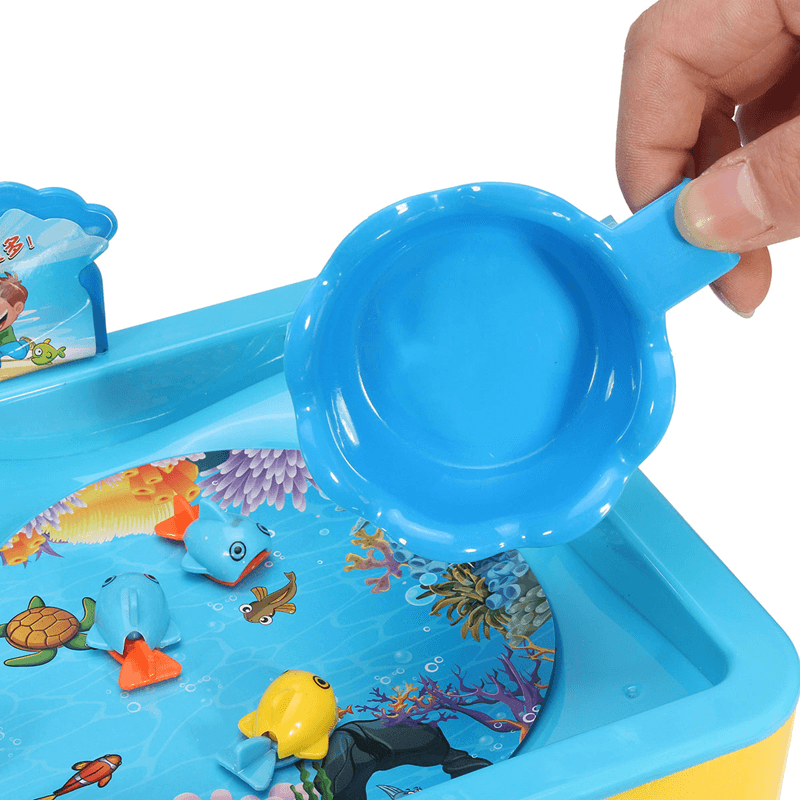 Educational Angling Colorful Toy Magnetic Fishing Board Game for Young Children Kids