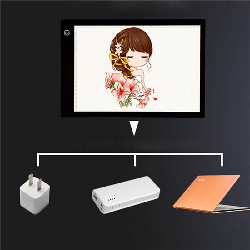 USB LED Touch Dimming Animation Linyi Writing Tablet Painting Toys