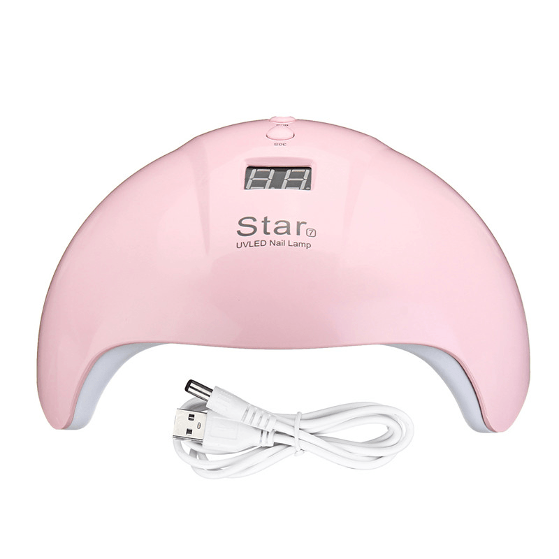 24W 12Leds UV Nail Lamp Smart Sensing Gel Nails Polish Dryer Manicure