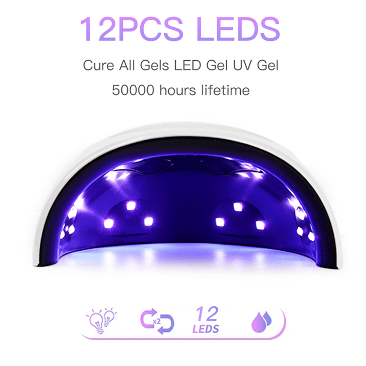 Dual Light Source UV Nail Lamp LED Light Therapy Machine Polishing Pen Set