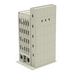 Models Railway Modern 5-Story Commercial Building Unpainted N Scale for GUNDAM