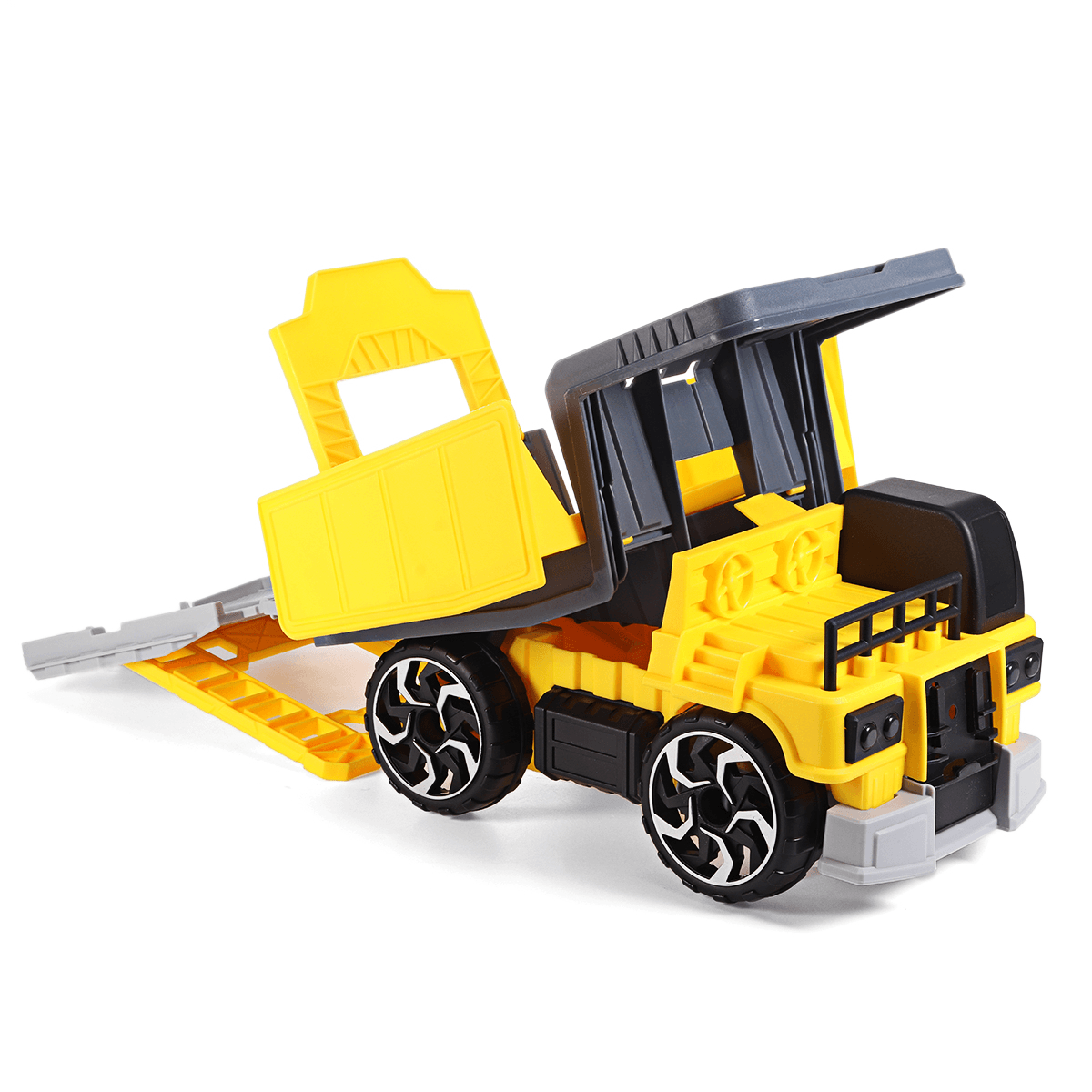 Simulation Trägheit Verformung Track Engineering Fahrzeug Druckguss Auto Modell Spielzeug mit Lagerung Parkplatz für Kinder Geburtstag Geschenk