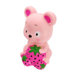 Squishy Strawberry Rat 13CM Slow Rising Soft Toy Stress Relief Gift Collection with Packing