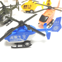 Simulation Mini Pullback Kunststoff Hubschrauber Dekoration Diecast Modell Spielzeug