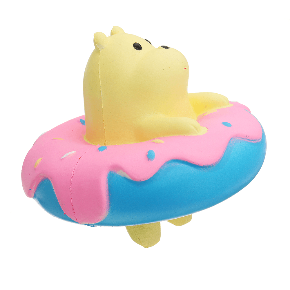 Giggle Donut Bear Squishy 13.5*6*15CM Slow Rising with Packaging Collection Gift Soft Toy