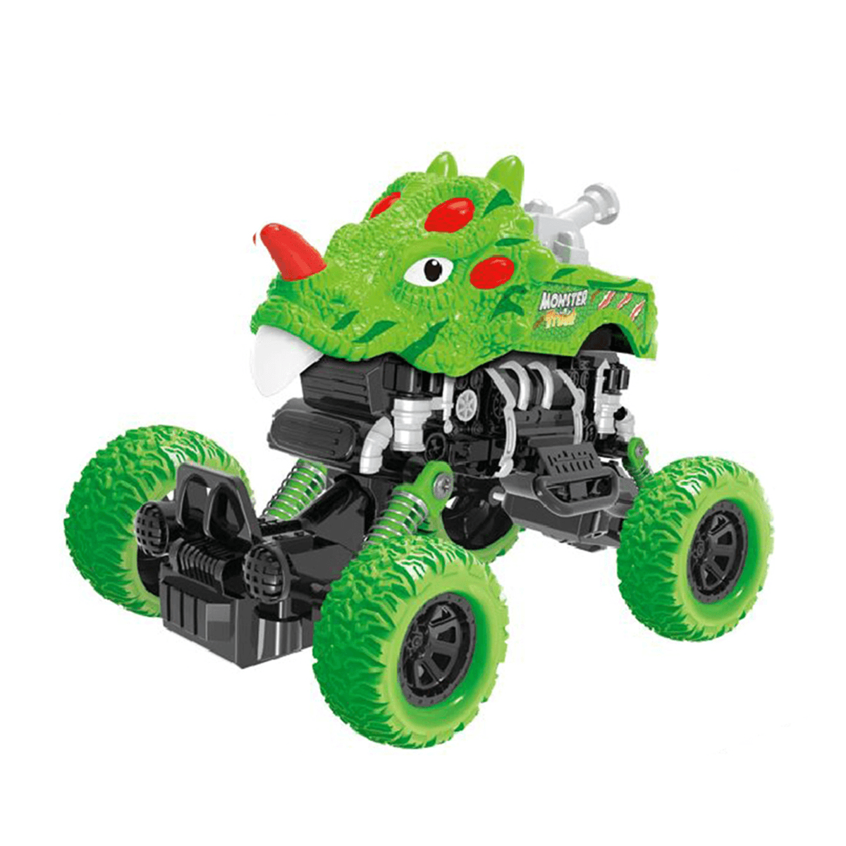 Green Dinosaur Pull Back Car Plastic Toys Children'S Indoor Toys