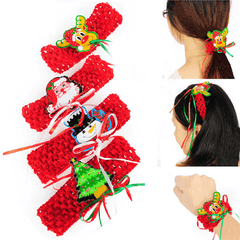 Bonitas diademas elásticas de Navidad para mujer, accesorios para el cabello de Navidad, decoración de fiesta