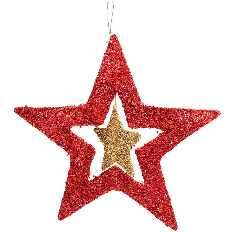 Christmas Ornaments Shiny Star Xmas Tree Ceiling Wall Hanging Decoration