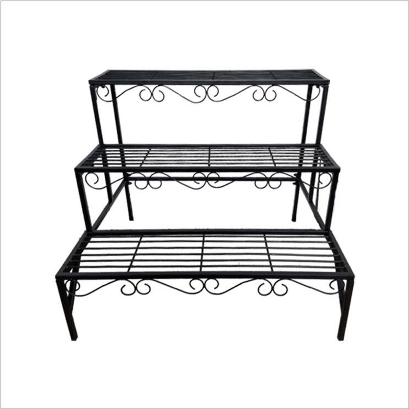 3 Tier Metal Plant Stand Flower Pot Holder Shelves Garden Home Indoor Outdoor