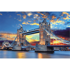 1000 Pieces of Jigsaw Puzzles London Bridge Paper Landscape Pattern Interesting Educational Toys for Kids