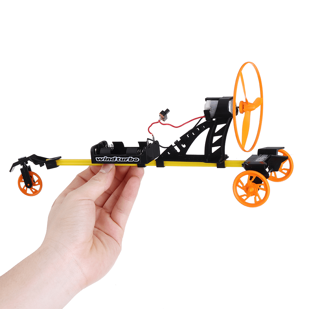 DIY STEM Elektronischer Rennwagen F1 Formular Wind Turbo Rennwagen Kreatives Wissenschaftsspielzeug Geschenk