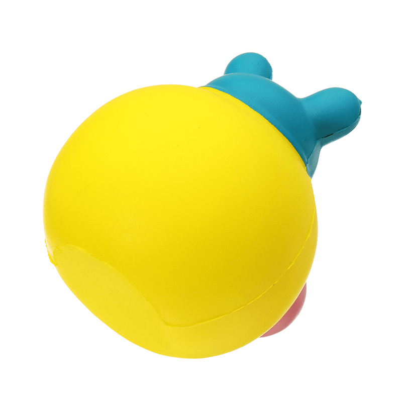 Gelbe Ente Squishy, ​​10 x 8,5 x 9 cm, langsam aufsteigend, mit Verpackung, Sammlung, Geschenk-Stofftier