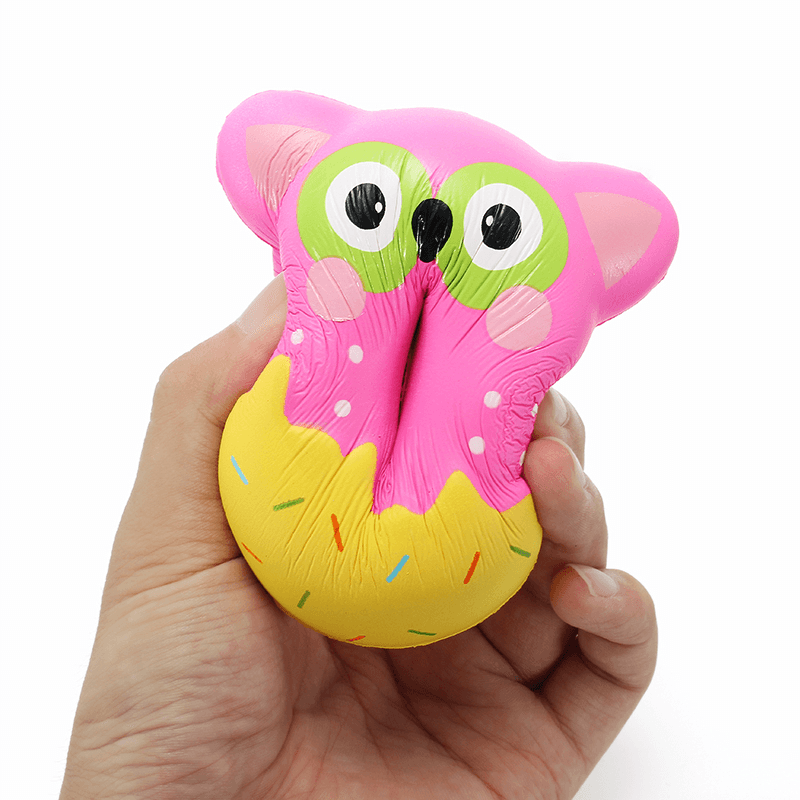 Squishy Factory Eulen-Donut, 10 cm, weich, langsam aufgehend, mit Verpackung, Sammlung, Geschenk, Dekoration, Spielzeug