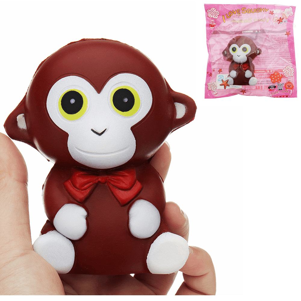 Monkey Squishy 10.5*9*7CM Slow Rising Soft Animal Collection Gift Decor Toy with Packaging