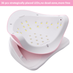 SUN19 80W LED Lamp Nail Dryer 36 Leds UV Lamp for Drying Gel LCD Display 10/30/60/99S Painless Sensor Manicure Nail Art Tools