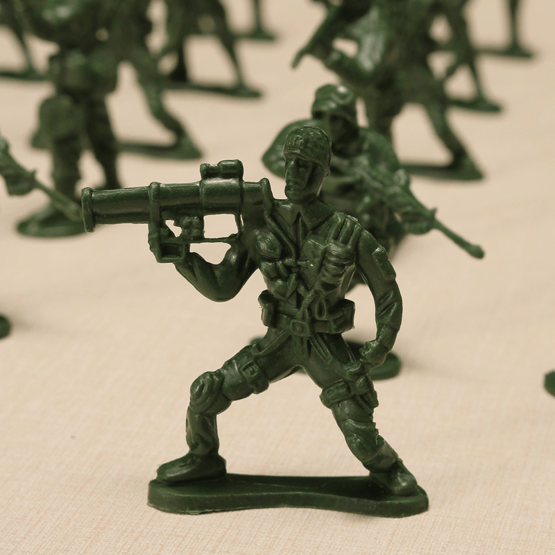 YC 998-3 100PCS 5Cm Soldier Army Troop Figure Battle War DIY Scene Model