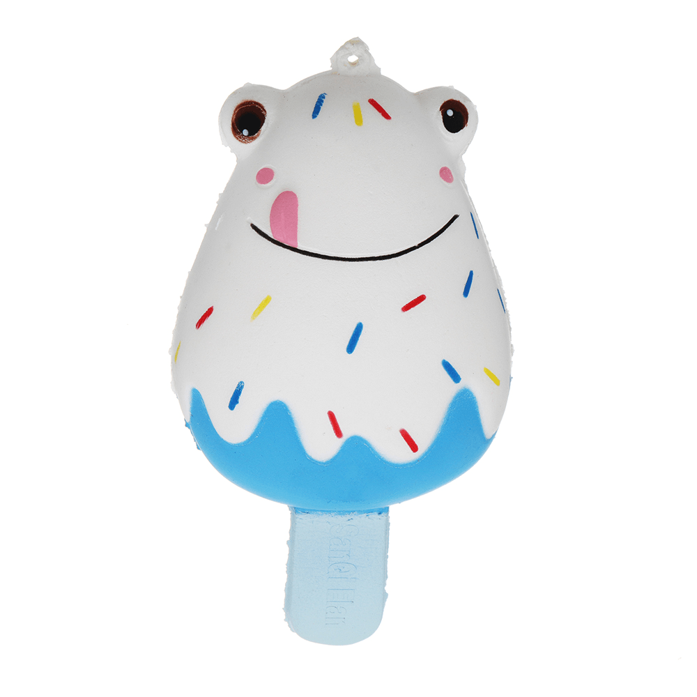 Sanqi Elan Frog Popsicle Ice-Lolly Squishy 12*6CM Licensed Slow Rising Soft Toy with Packaging