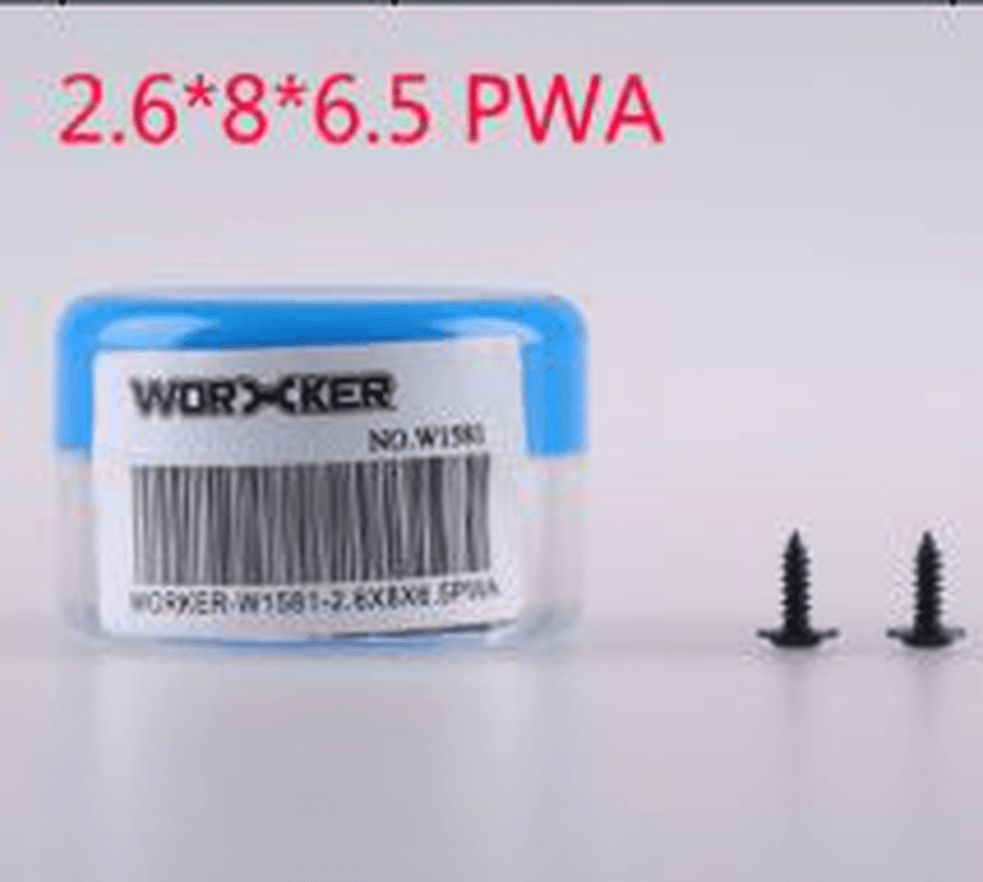 WORKER Toy Metal 2.6X8X6.5Pwa Screw for Nerf Replacement Accessory Toys