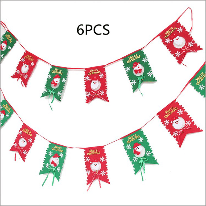 Weihnachten Party Home Dekoration Multi-Stil Hängende Flaggen Ornament Spielzeug für Kinder Kinder Geschenk