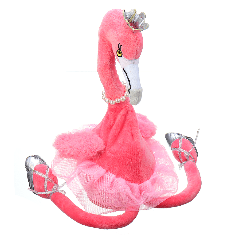 Flamingo singender tanzender Haustiervogel 50 cm 20 Zoll Weihnachtsgeschenk gefülltes Plüschtier süße Puppe