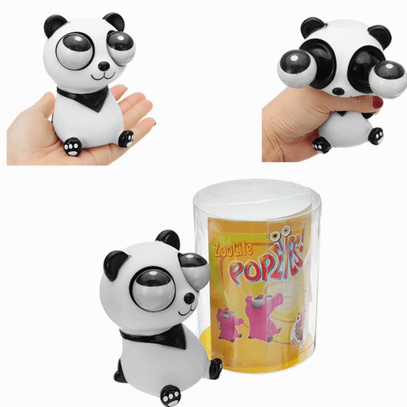 Novelties Toys Pop Out Stress Reliever Panda Squeeze Vent Toys Gift Toy with Box