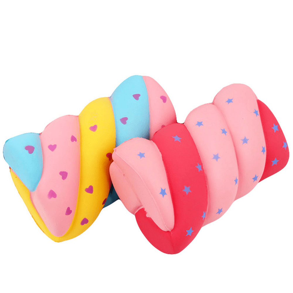 Zuckerwatte-Squishy, ​​14 x 9,5 x 5,5 cm, weich, langsam aufsteigend, mit Verpackung, Sammlung, Geschenk, Marshmallow-Spielzeug