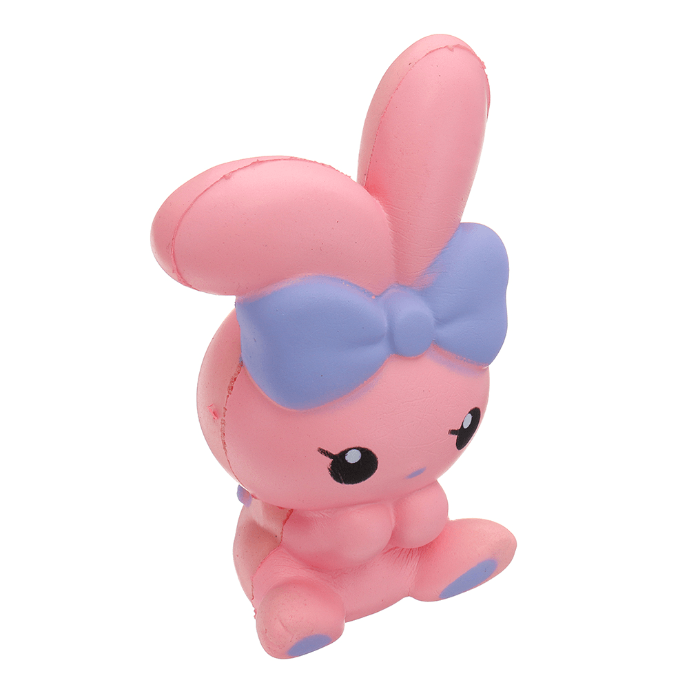 Jumbo Bowknot Rabbit Squishy Slow Rising House Play Toy 8*6*13Cm with Packing Bag