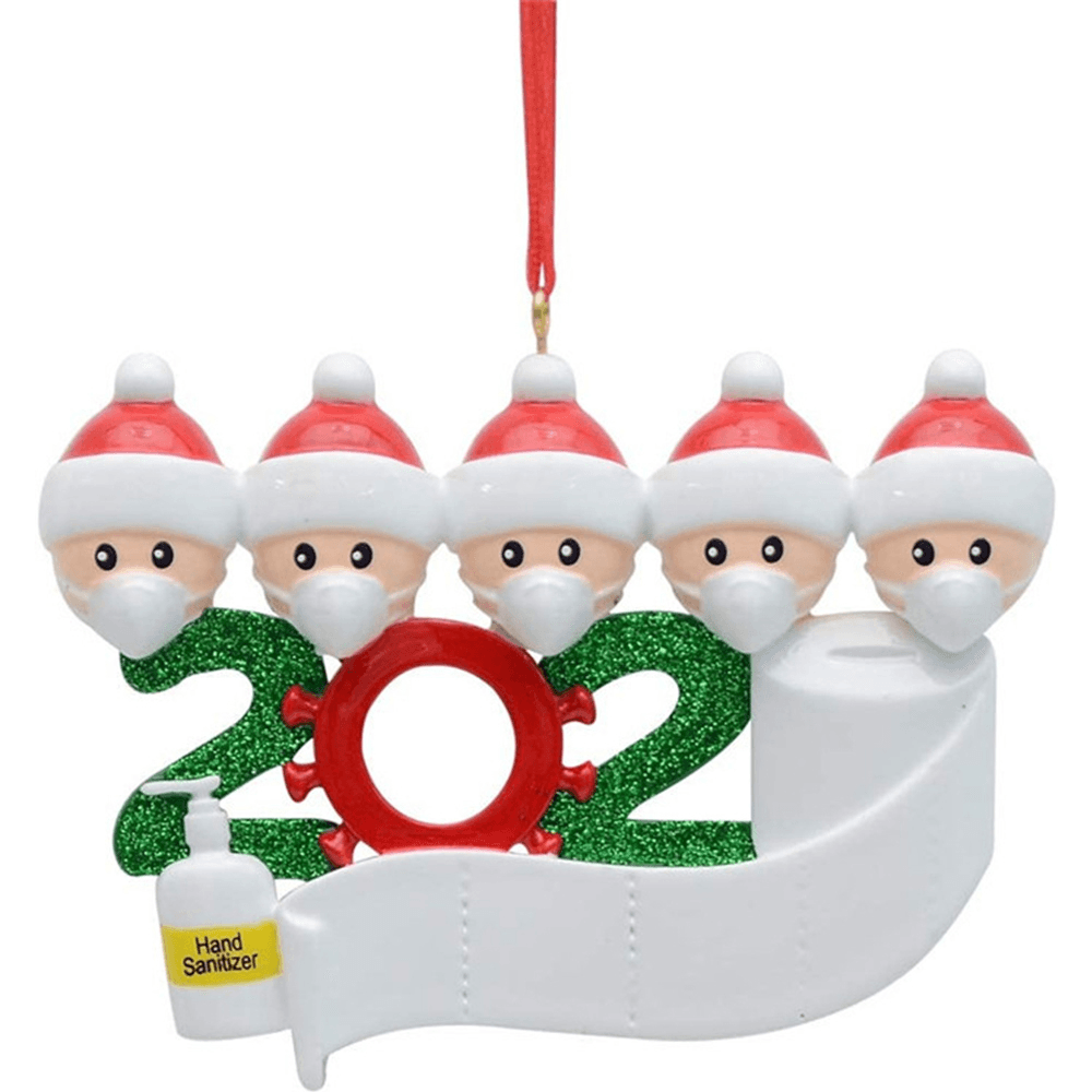 2020 estatuilla de Navidad adornos árbol de Navidad Santa Claus muñeco de nieve colgantes Acción de Gracias para regalo decoraciones para el hogar