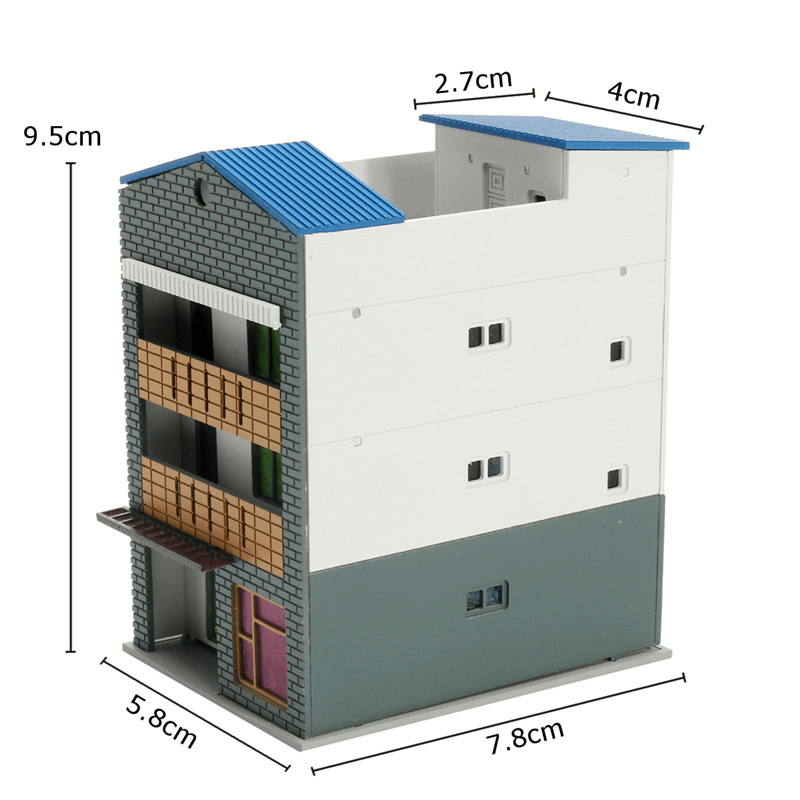 Maßstab N, Spurweite 1/144, weiß, 4-stöckig, kommerzieller Modellbau, GUNDAM-Modellszene