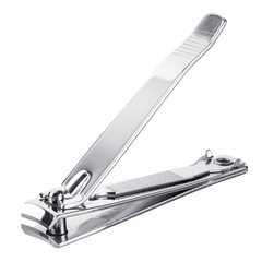 DRILLPRO Professional Stainless Steel Fingernail Toenail Nail Clipper Cutters Silver Tone