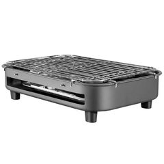 Electric BBQ Grill Table Top Barbecue Garden Camping Cooking 1300W In/Outdoor