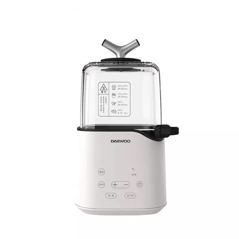 DAEWOO K3 850 W 2,35 l Heißluftfritteusen-Ofen, elektrisch, ohne Öl, intelligente Mini-3D-Luftfritteuse-Technologie, One-Click-Schalter-Grillen aus ökologischer Kette