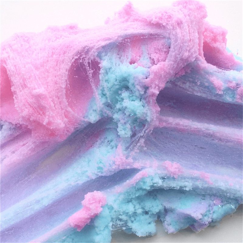 60Ml Slime Crystal Snowflake Cotton Mud Lacquer DIY Colorful Plasticine Decompression Toy