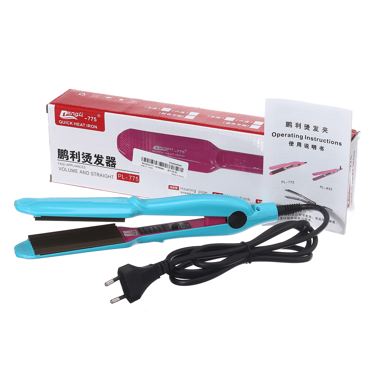 110--240V Curly Iron Ceramic Hair Curler Curling Iron