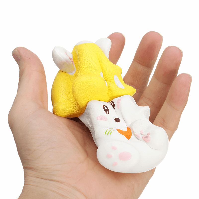 Squishy Slow Rising 12.5CM Mushroom Carrot Bunny Rabbit Phone Straps Pendant Toy Original Packaging