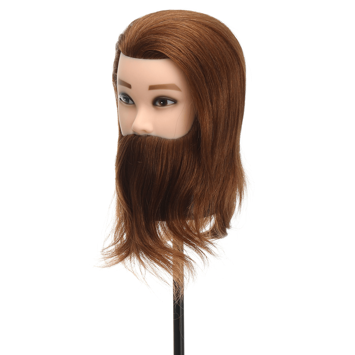 Kosmetik-Mannequin-Kopf mit Haaren zum Flechten, Cornrow-Übungskopf, Trainings-Mannequin-Dummy-Köpfe