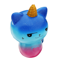 Galaxy Unicorn Cat Squishy 12 * 8.2CM Slow Rising Soft Collection Regalo Decoración Juguete