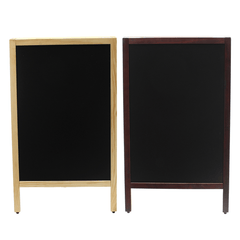 24X39 Inch Double-Sided Foldable Pinewood Frame Chalkboard Wedding Shop Sign Memo Message Menu Board