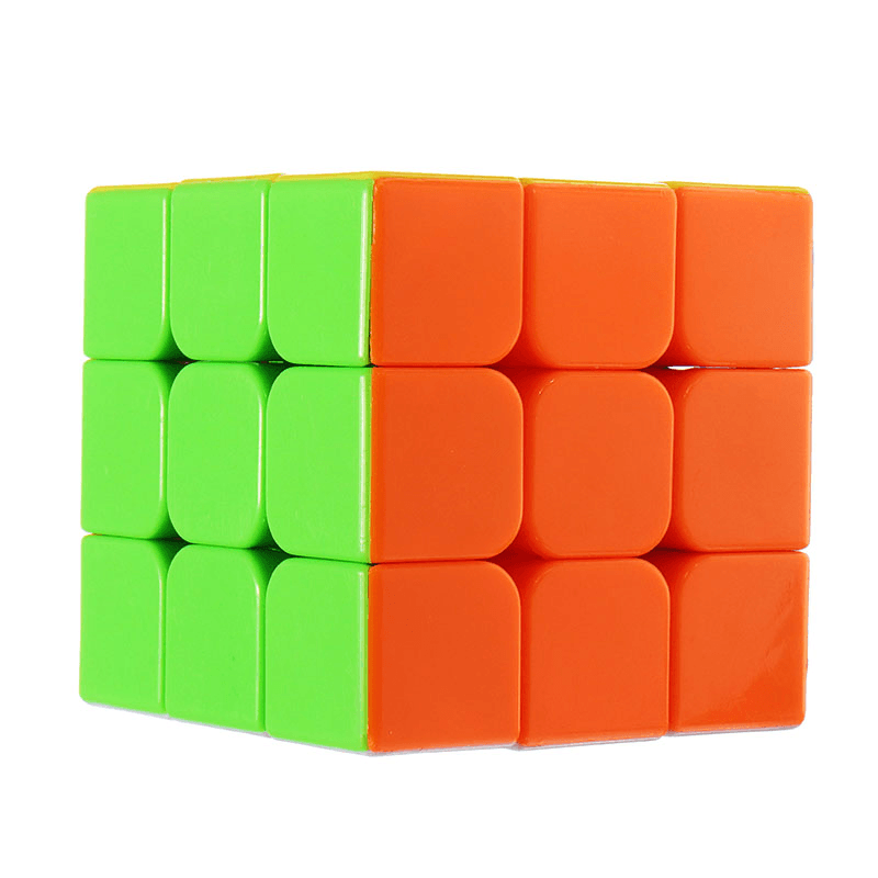 Classic Magic Cube Toys 3X3X3 PVC Sticker Block Puzzle Speed Cube Sugar Color