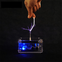 Stark Long Arc und Bluetooth-Musik Dual-Mode-Musik Tesla Coil Palm Flash Bluetooth-Blitz Länge 10 cm Wissenschaftsspielzeug