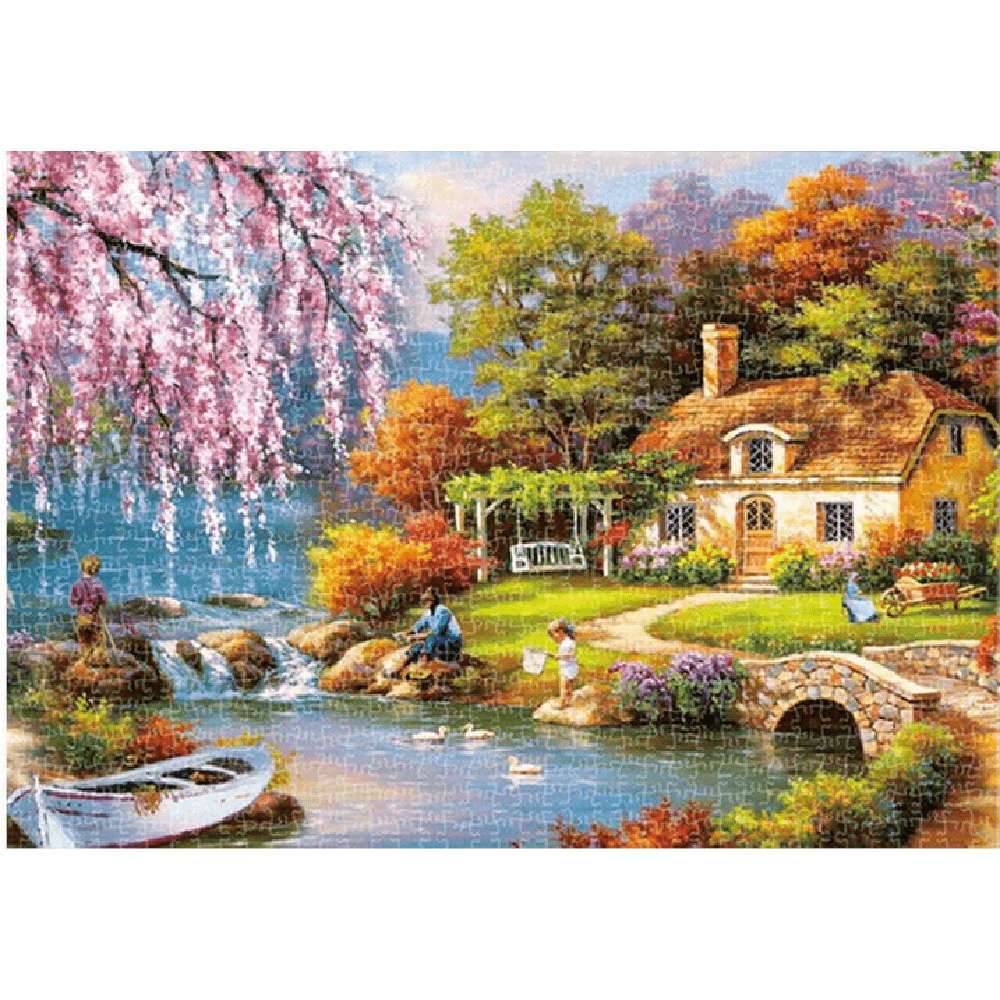 1000 Pcs Pcikwoo Landscape Jigsaw Puzzle Unzip for Boys and Girls Indoor Toys